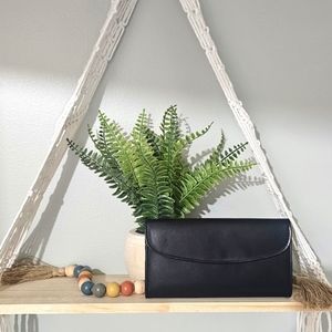 Vintage Coach Water Buffalo Combination Leather Checkbook Wallet # 4859 New!